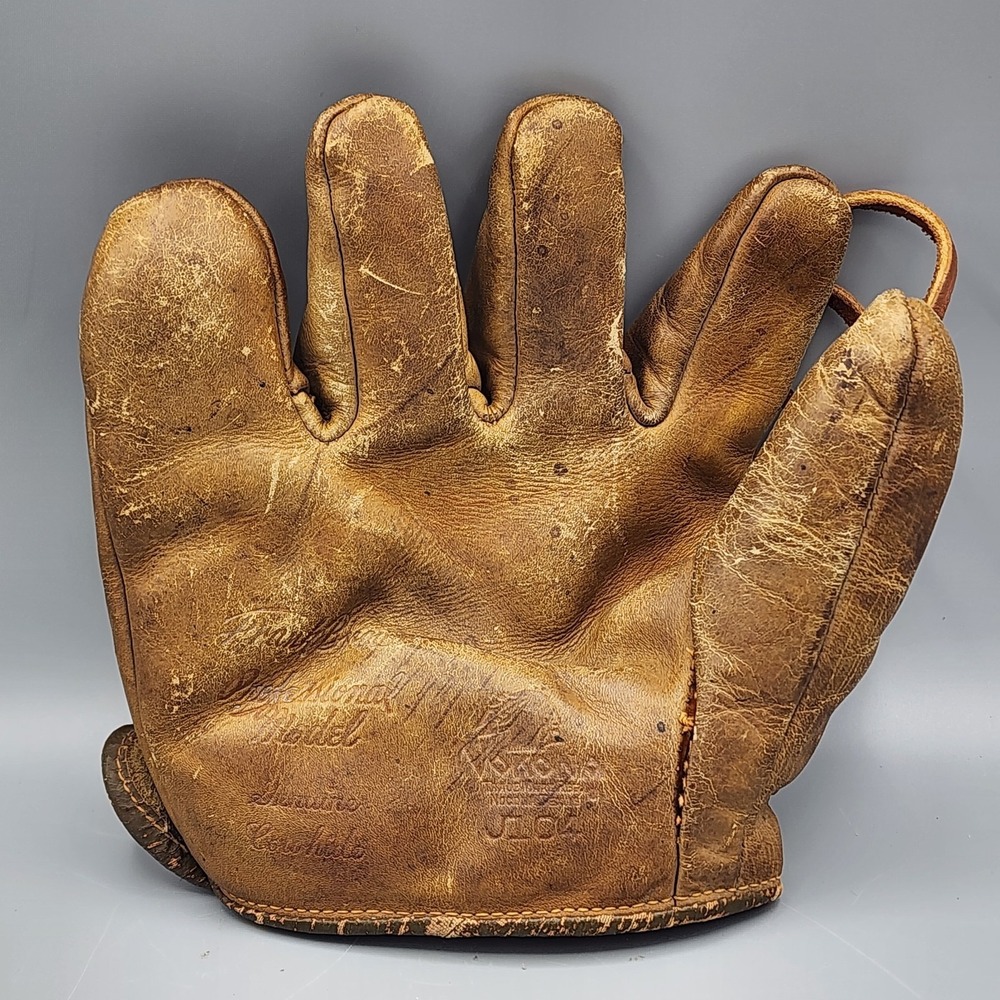 Vintage Nokona J104 Frank Brown Professional Model Baseball Glove 6 Grommet Web